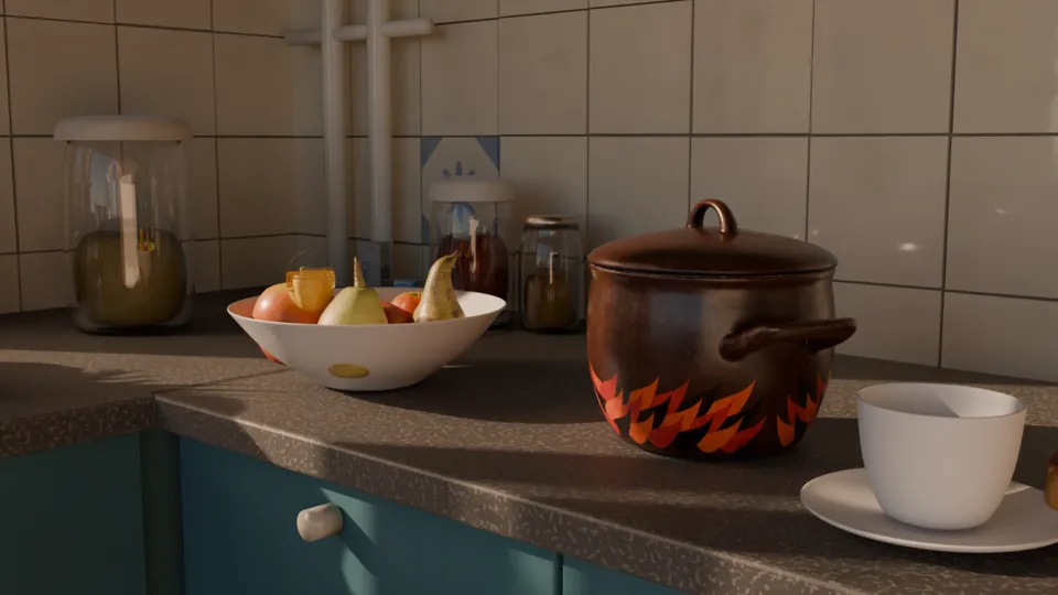 Final still, near camera, morning