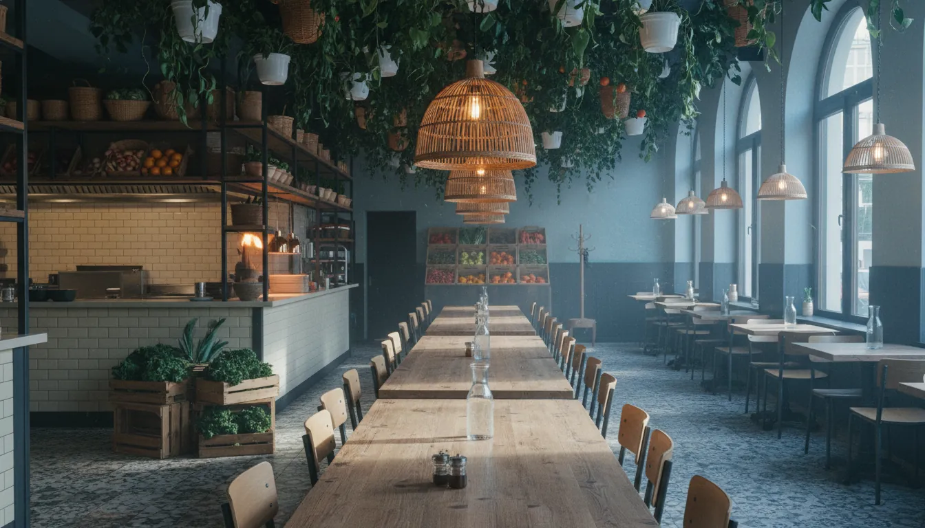 A restaurant before opening, a self-initiated image study made with Krea